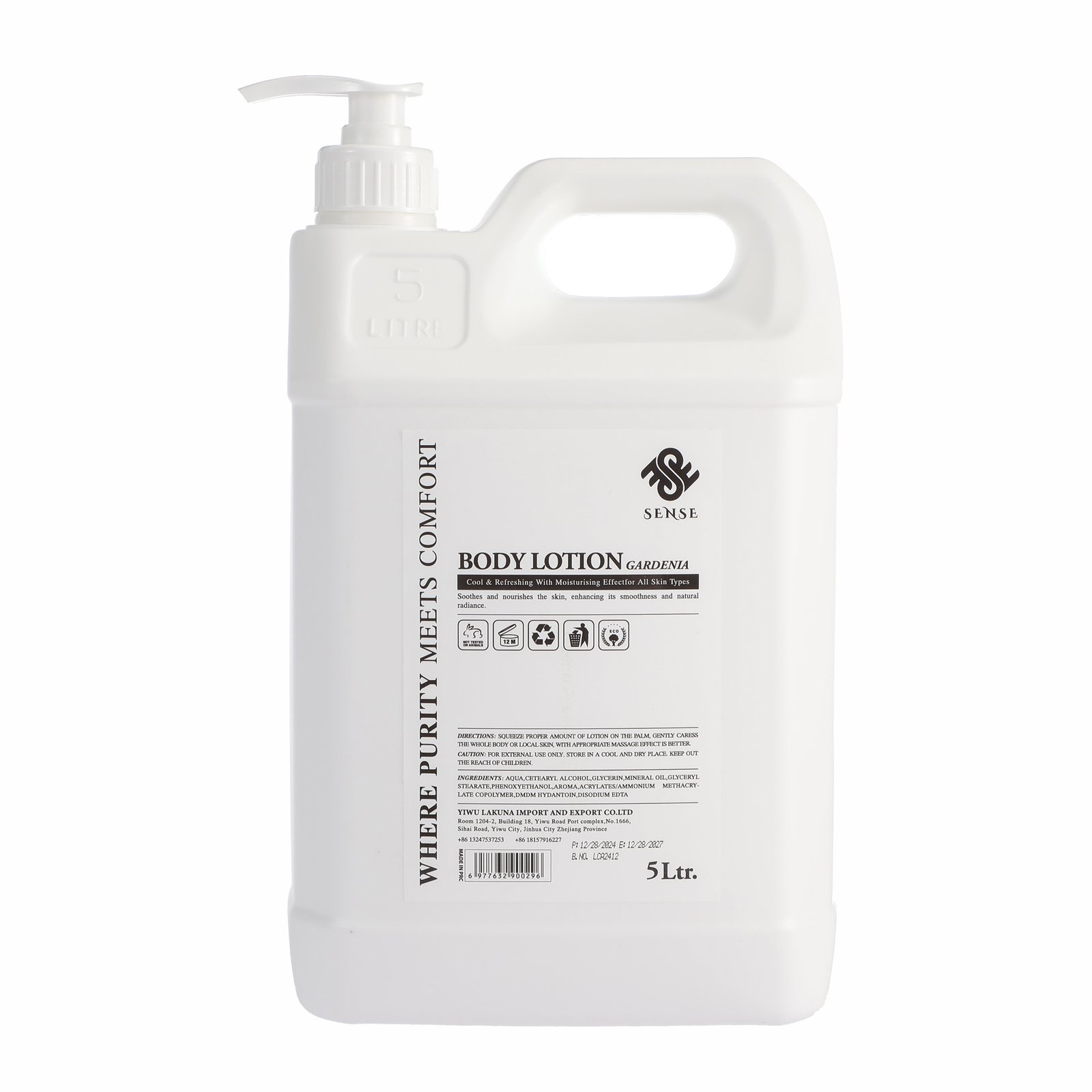 Sense Gardenia Body Lotion 5L
